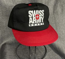 Vintage Swiss Army Brand Snapback Trucker Hat Made In USA Pocket Knife Brand