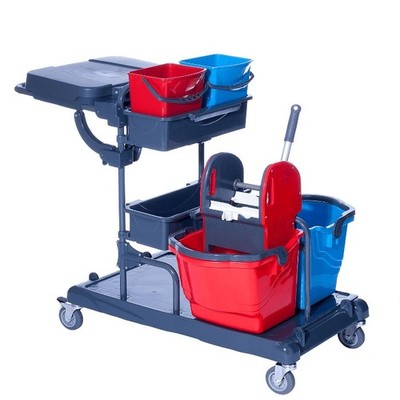FLOORSTAR GW2B Gerätewagen 2 BASIC Reinigungswagen Wagen Reinigung
