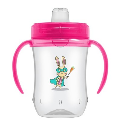 Dr. Brown s Milestones Soft Spout Sippy Cup with Handles - Pink - 9oz - 6m+