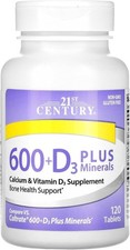 Calcium 600 Plus D3, Copper, Magnesium  Zinc - 120 Count, Gluten-Free Tablets