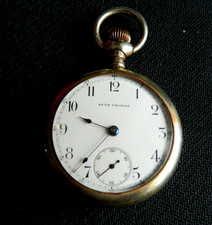 1913 Seth Thomas 18S 7 Jewel Open Face Pocket Watch