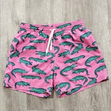 Chubbies Mens Medium 5.5 In Inseam Swim Trunks Mesh Lined Pink Animal Stretch M
