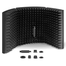 Versatile Microphone Isolation Shield - Optimal Sound Isolation for Recording