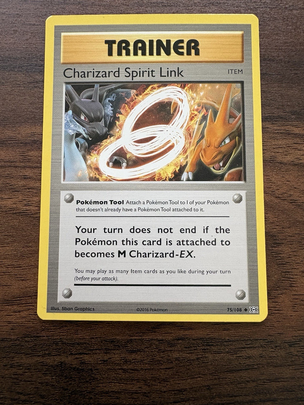 Charizard Spirit Link Uncommon Pokemon XY - Evolutions 75/108 NM