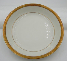 VTG Limoges Elite Works Ivory W/ Gold Trim 7 1/2" x 1 1/2" Soup Bowl