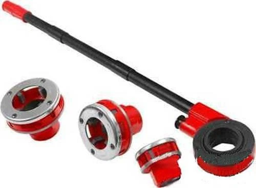 Large Hand Die Ratcheting Pipe Thread Threader Tool Ratchet Threading Kit Set - Image 2 of 3