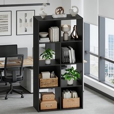 8 Cube Office Bookshelf - Open Cube Storage Organizer