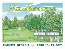 2025 Masters Official Limited Poster 18x24 Augusta National Golf Lee Wybranski