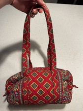 Vera Bradley Quilted Floral Shoulder Bag Red/Multicolor Zip