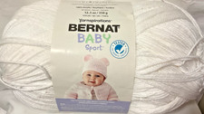 Yarnspirations Bernat Baby Sport Yarn  White  