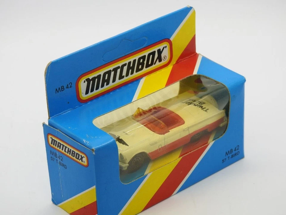 Matchbox Macau 1983 Mb42 57 T-Bird Mint In Nm Unopened Unhung M Tipo Scatola Blu - Immagine 4 di 4