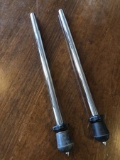 Pair of Standard 1/2" Bass Drum Spurs Adjustable Carpet Spikes & Rubbers