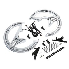 Brake Rotor Covers W Led Light Fit For Honda Goldwing 1800 Gl1800 2018-2025 19 Brake Rotor Covers W Led Light Fit For Honda Goldwing 1800 Gl1800 2018-2025 19