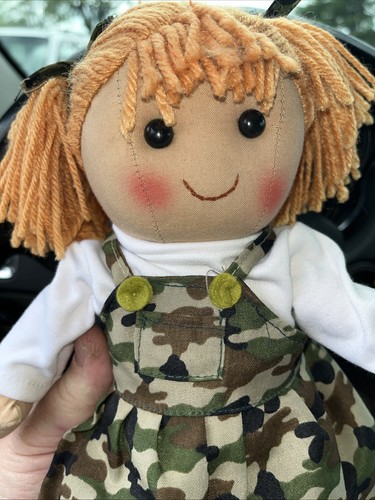 Lot(999)-Cabelas hunting theme dolls plush Camo Outfits Boy & Girl 15"& 13” Set - Picture 4 of 5