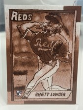 2025 Topps Shoebox Treasures Andy Friedman Rhett Lowder RC ⚾️ ⚾️  Sepia  29/50