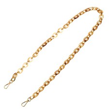 47 Inch Acrylic Chain Purse Strap Replacement Luxury Handbag Strap, Clear Brown