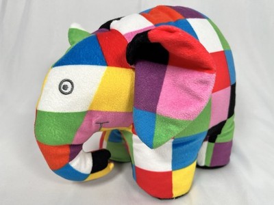 Elmer Elefant Stofftier bunt Plüsch Regenbogen Designs 2019 10 Zoll EL 1443