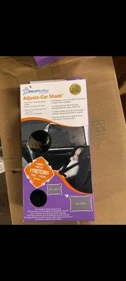 Dreambaby Adjusta Car Shade Adjustable Sun Shade Stretch To Fit BNIB FREE P&P