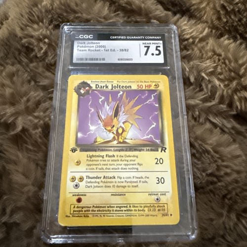 Dark Jolteon (1st Edition) graded PSA 7.5 for sale on eBay