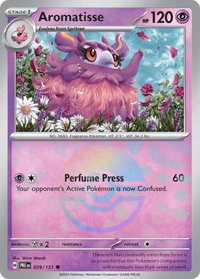 Aromatisse (Poke Ball Pattern) Holo 039/131 Prismatic Evolutions Wintr Wandr NM