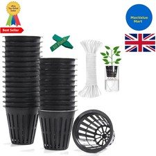 Giardinaggio senza sforzo: confezione da 30 vasi a rete con stoppino autoirrigante ed etichette per piante