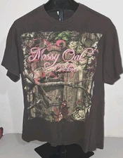 Mossy Oak Outdoors It's an Obsession Hunting Camo Size XL Graphics Tee Shirt 