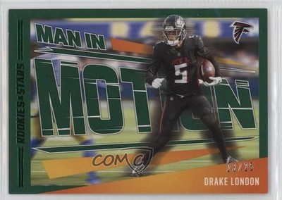 2023 Panini Rookies & Stars Man in Motion Green 23/25 Drake London #MM-11 n0c