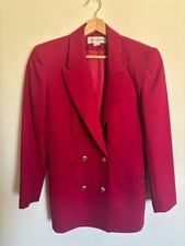 Christian Dior Vintage Fuchsia Double Breasted Blazer Size 6