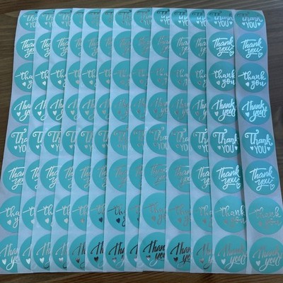 100pcs Thank You Stickers 1 inch Small Business Decorate Envelopes Sealing