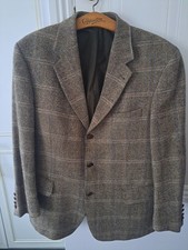 Mens Mario Barutti Harris Tweed, Herringbone Check Jacket. 44 Short