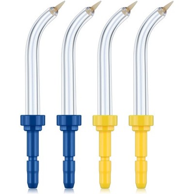 4 Pcs Replacement Heads Tips Compatible with Waterpik Water Flossers and Othe...