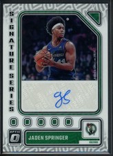 2023-24 Panini Donruss Optic Jaden Springer #SS-JSP Signature Series Auto