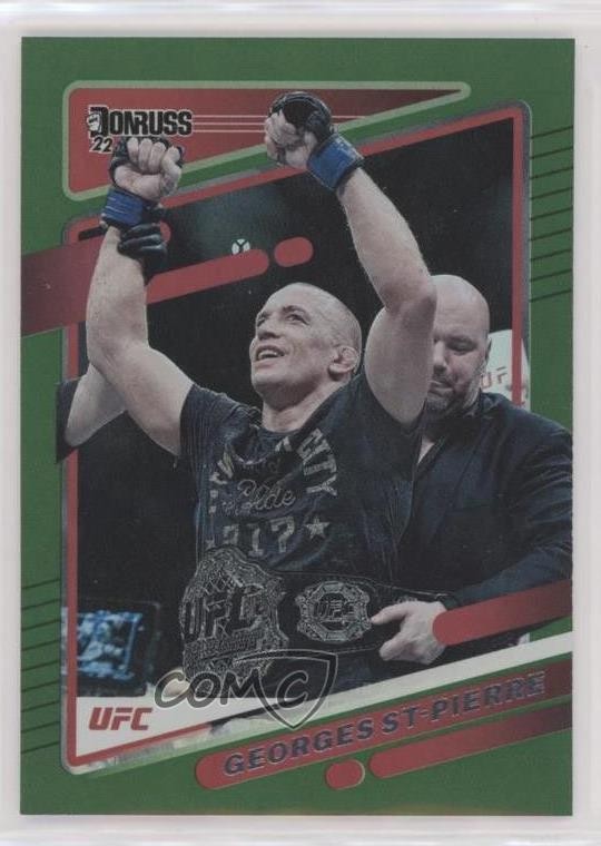 2022 Donruss UFC Green Flood Georges St-Pierre #169 0vz0