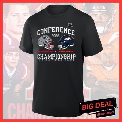 New England Patriots vs Denver Broncos AFC Final Game Fan Apparel for Adults