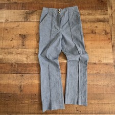 Veronica Beard KEAN High Rise Creased Pants Iceberg Blue Size 4