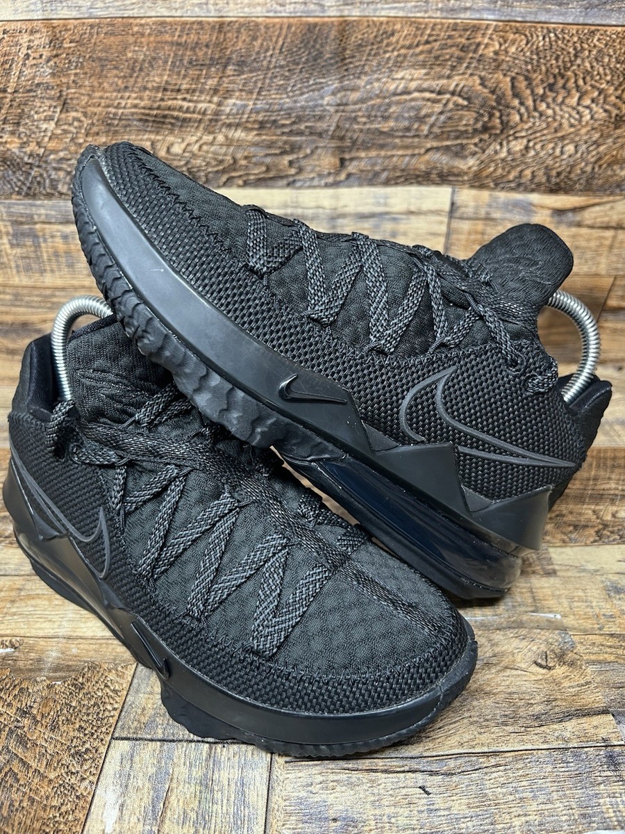 Size Nike LeBron 17 Low Triple Black for sale online