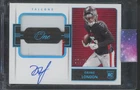 2022 Panini One #31 Drake London 7/75 Auto Patch Jersey RC Rookie