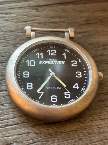 Vintage Timex Expedition Watch Face No Strap Water resistant Needs Battery