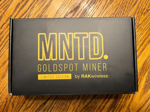RAK Wireless MNTD Limited Edition Goldspot Helium Miner