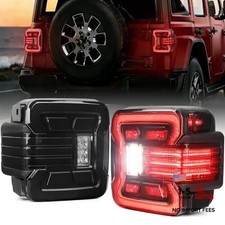 JL LED Tail Lights, Smoke Lens Tail Light Assembly with Brake Turn Signal