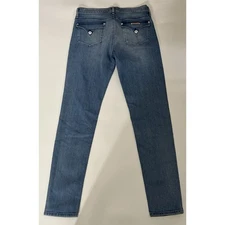 HUDSON LYNNE HIGH WAIST SUPER SKINNY FLAP Pocket JEAN 30 LIGHT WASH