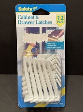 NEW Safety 1st 12 Pack Wide Grip Cabinet Locks  Drawer Latches Child Proof Baby