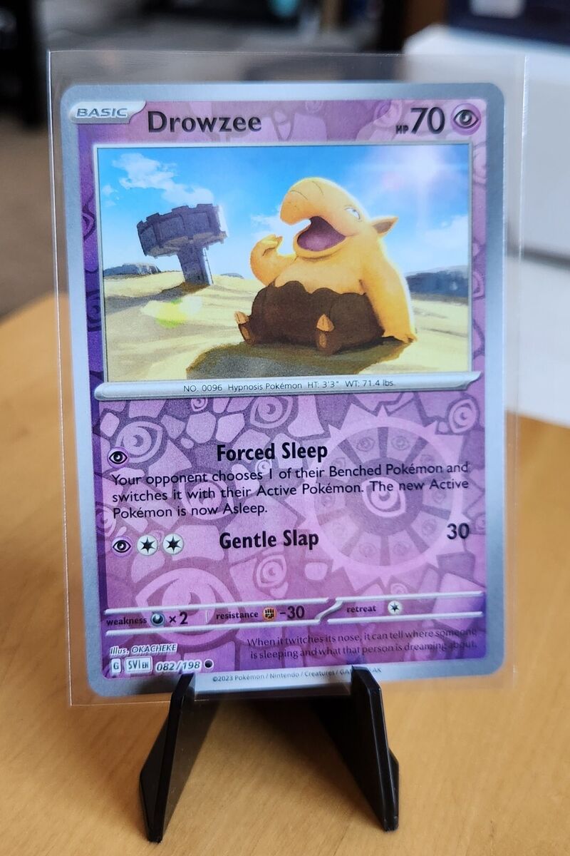 Pokemon TCG Drowzee 082/198 Scarlet & Violet Reverse Holo Pokemon TCG Drowzee 082/198 Scarlet & Violet Reverse Holo
