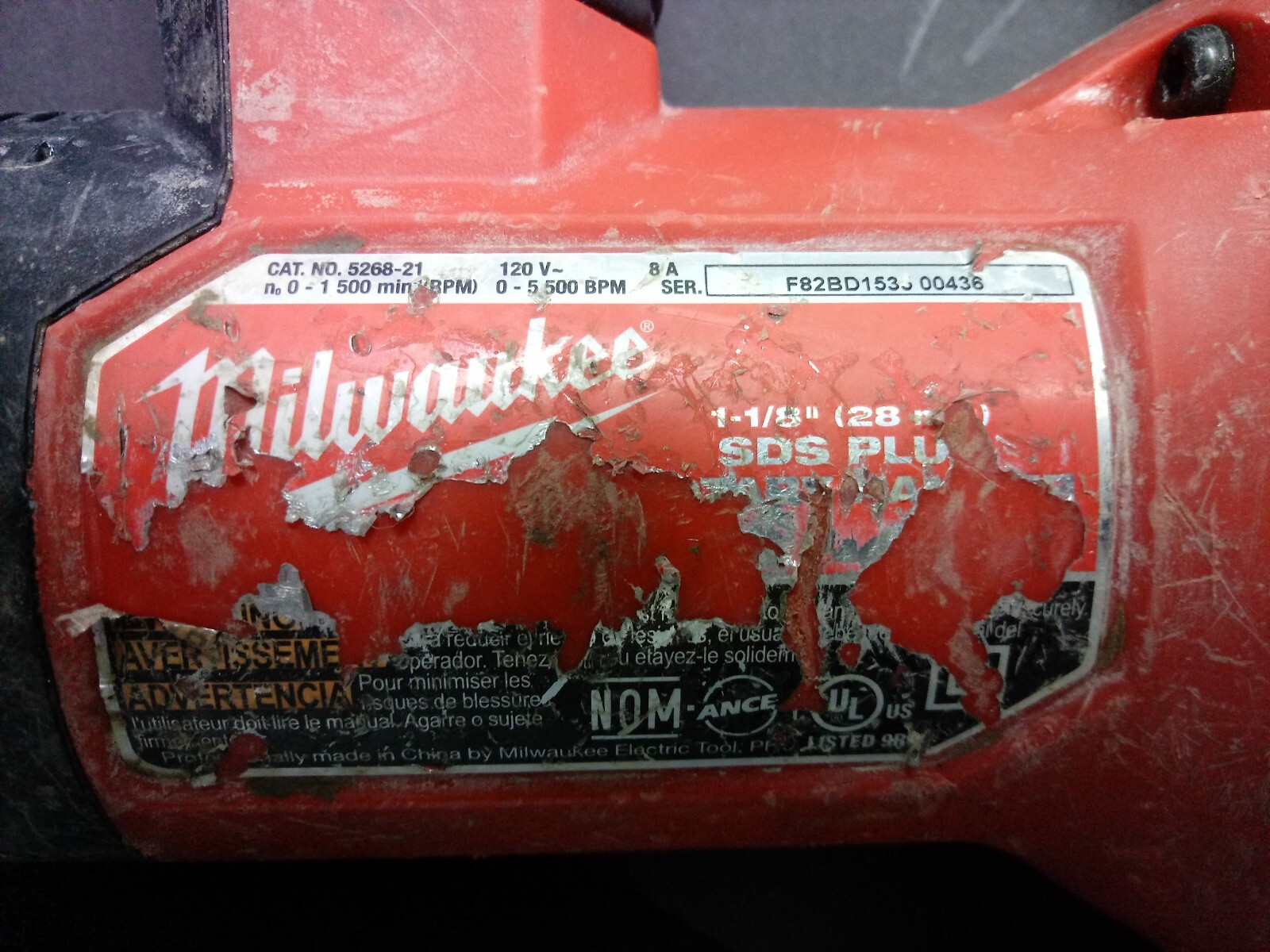 Milwaukee 526821 Rotary Hammer 45242303663 eBay
