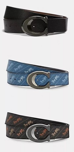 NWT Coach Sculpted Signature Buckle Cut 