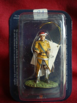 Figurine Jeanne d'Arc à cheval Altaya Moyen Age Collection