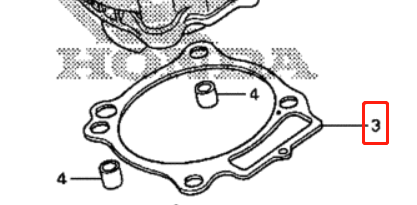Caltric Cylinder Head & Cover Gasket Set For Honda CRF250R & CRF250X 2004-2006