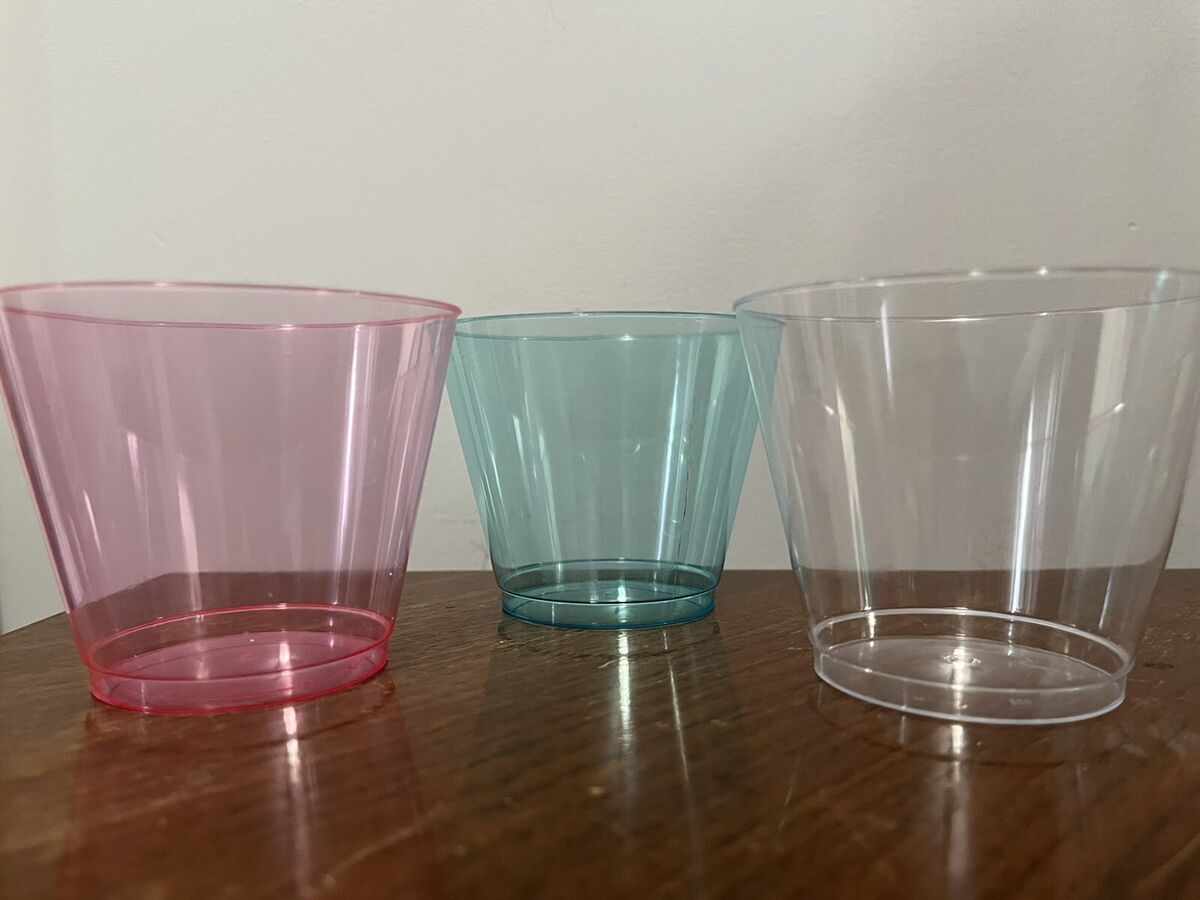 50 Pack 5 oz Small Plastic Cups, Clear Drink Cup Clear Transparent Cup, Mini  Cup
