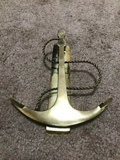 NOWOŚĆ Solidna mosiężna kotwa Klamka klamka morska Kołatka do drzwi 6 1/2'' ze śrubami 