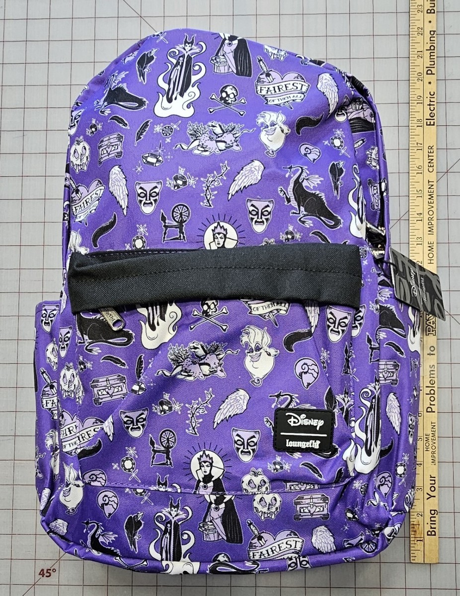 Loungefly Disney Villain Purple and Green Backpack The New Disney Villains Accessories You Need in Your Life main image 4